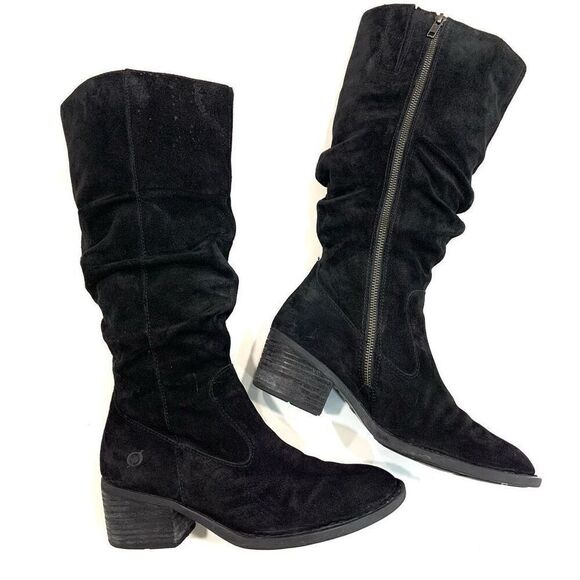 Born Shoes - BORN Suede Slouch Boots (Sz 8.5)